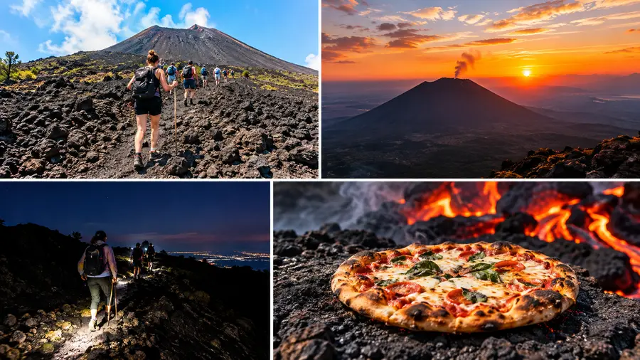 Pacaya-vulkaan zonsondergang, nachtwandeling en lavapizza gids