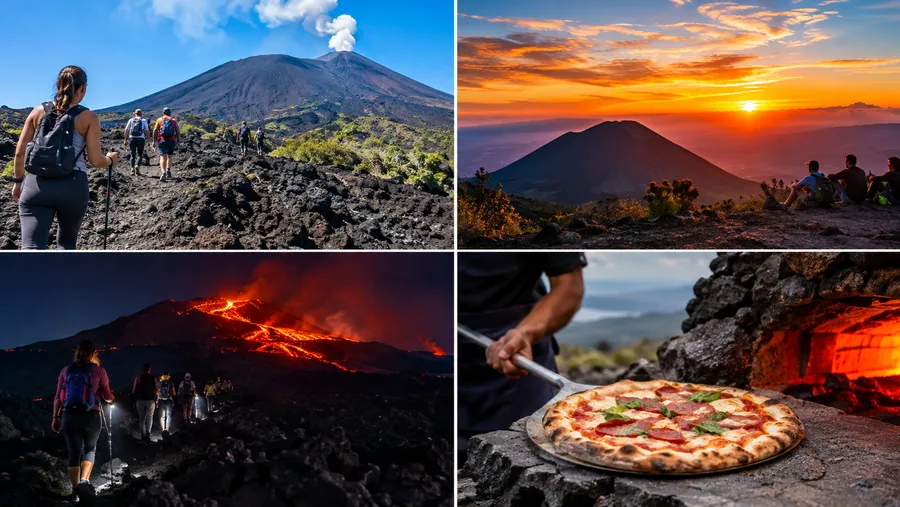 Pacaya-vulkaan zonsondergang, nachtwandeling en lavapizza gids